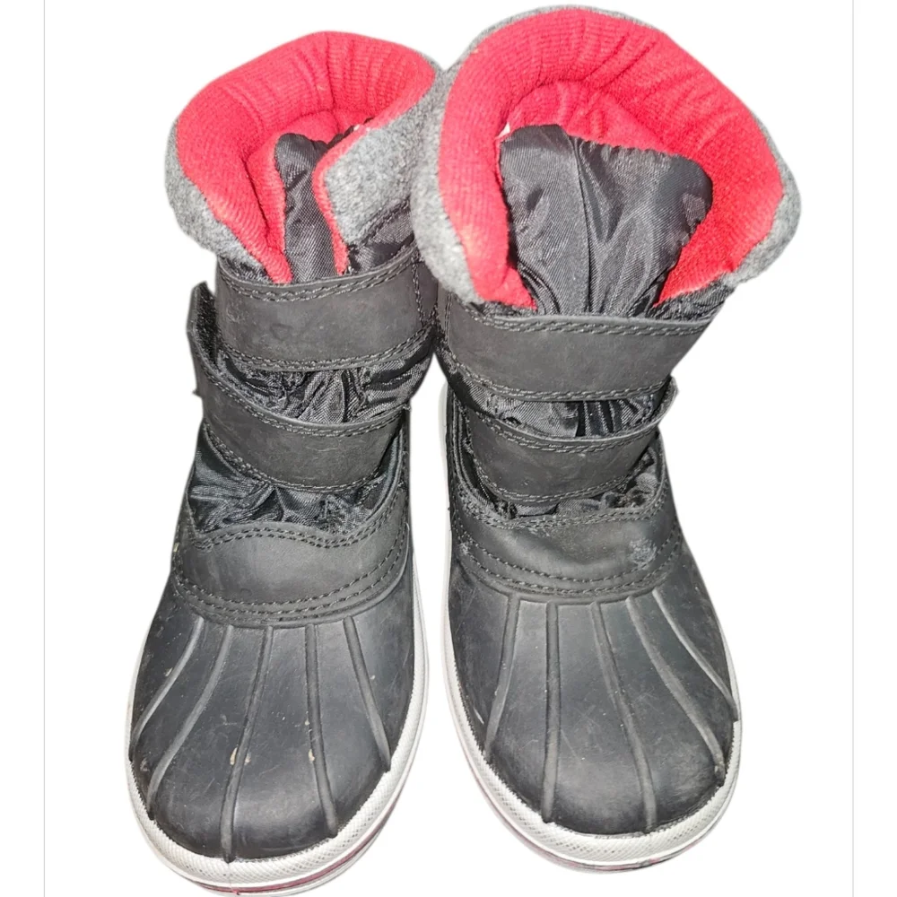 Circo Black and Red Winter Boots